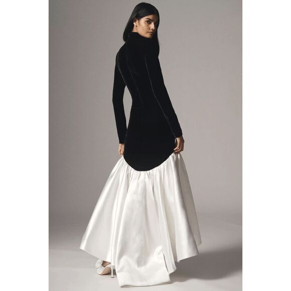 ET OCHS Dylan Turtleneck High-Low Mermaid Gown Size US 6 $648 - Picture 4 of 13